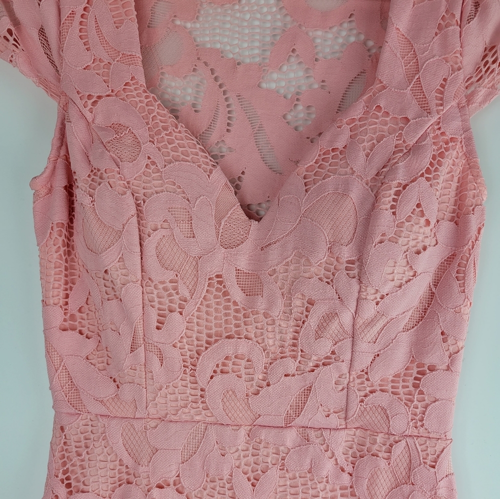 Lace Salmon Dress